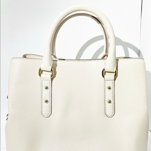 KATE SPADE NEW YORK — LARCHMONT AVENUE EVANGELIE SATCHEL BAG, SOFT LIMESTONE - Picture 11 of 13